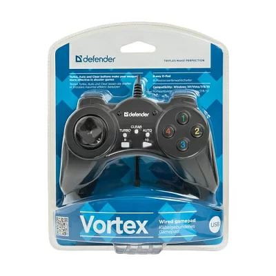 Геймпад Defender Проводной геймпад Vortex USB, 13 кнопок DEFENDER (642491)