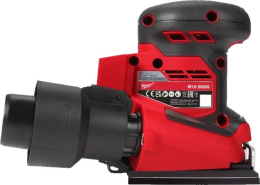 Ленточная шлифмашина Milwaukee M18BQSS-502B 4933479967 питание: Li-ion 18 В , скорость без нагрузки 11 000–13 000 об/мин, диаметр колебания 1.6 мм, пылесборник, дырокол, запасная гладкая основа