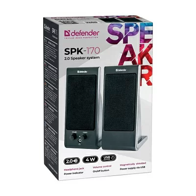 Defender SPK-170 Акустическая система 2.0 мощность 4Вт (USB)