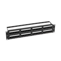 Rexant 02-0032 Панель коммутационная с кабельными органайзерами 19", 2U, 48 портов, UTP, RJ-45, CAT 5e REXANT PRO