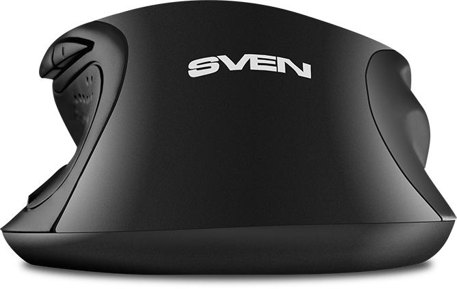 Мышь Sven RX-113 Black USB SV-018733 ноутбучная мышь для ПК, проводная USB, сенсор оптический 2000 dpi, 6 кнопок, колесо с нажатием, цвет черный