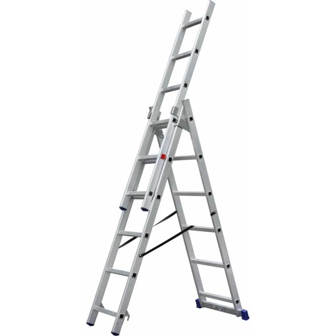Трехсекционная алюминиевая лестница SMARTY 3х6 SN011-306