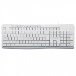 Клавиатура Gembird KB-8430M,{USB, белый, 113 клавиш, 9 кнопок управления мультимедиая, кабель 1,5м}