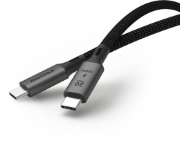 Кабель Momax Elite DC32D USB-C-USB-C 100W 2м Черный USB3.2 Gen 2X2, 4K 60Hz, материал: алюминий, нейлон