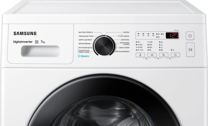 Стиральная машина Samsung WW70AG4S20CELP класс: A загр.фронтальная макс.:7кг белый инвертер