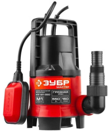 Насос дренажный Зубр Мастер НПГ-М1-550,  центробежный, погружной, 9600л/ч