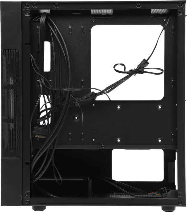 Корпус mATX Aerocool Atomic Lite-G-BK-v2, Mini-Tower, без БП,  черный [accs-pv33123.11]