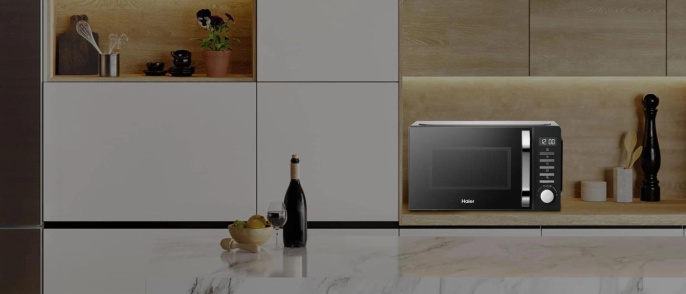 Микроволновая Печь Haier HMB-DM208BA 20л. 800Вт черный