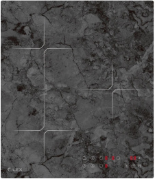 Индукционная варочная поверхность LEX EVI 430 F DS, конфорок: 3 шт.,  стеклокерамика,  независимая, серый