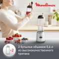 Блендер стационарный Moulinex LM15FD10 300Вт серебристый/черный 7211004943
