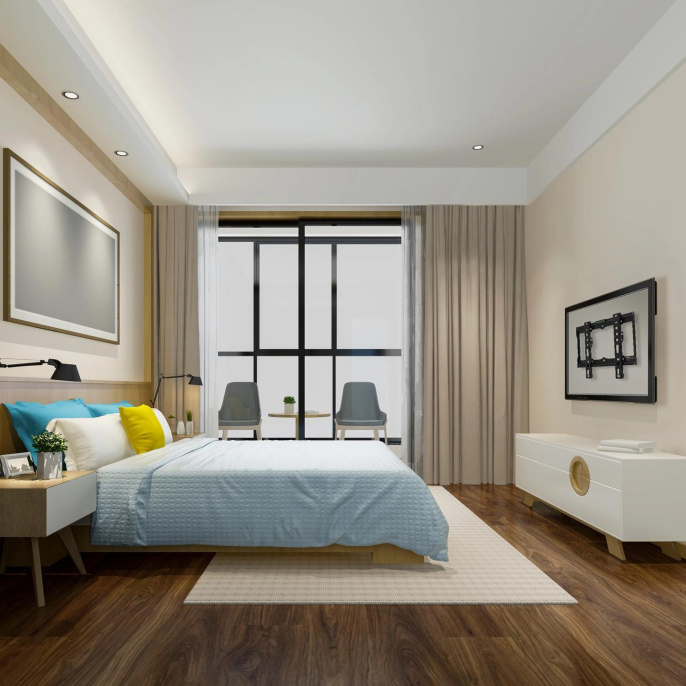 Кронштейн для телевизора Buro FX1S, 15-48", настенный, фиксированный,  черный [bm25a52ff0]