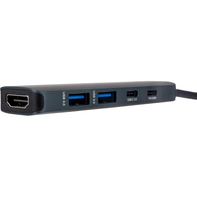 Док-станция Docking station HIPER USB-C HUB 5in1 HP-DS5-03