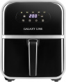Аэрогриль Galaxy Line GL2528 с функцией сушки овощей и фруктов, 2000Вт, съемный контейнер 4л, 5 программ приготовления, регулировка температуры от 40 до 200°С, сенсорная панель управления, таймер на 60 минут, led-дисплей, нагревательный элемент из нержав
