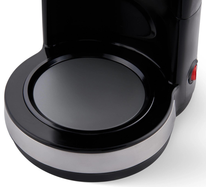 Кофеварка DOMFY DSM-CM301,  капельная,  черный  / серебристый