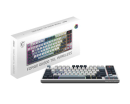 Клавиатура MSI GK600 механическая белый/синий USB беспроводная BT/Radio Multimedia for gamer LED (S11-43RUP01-HH9) кабель 1.8м
