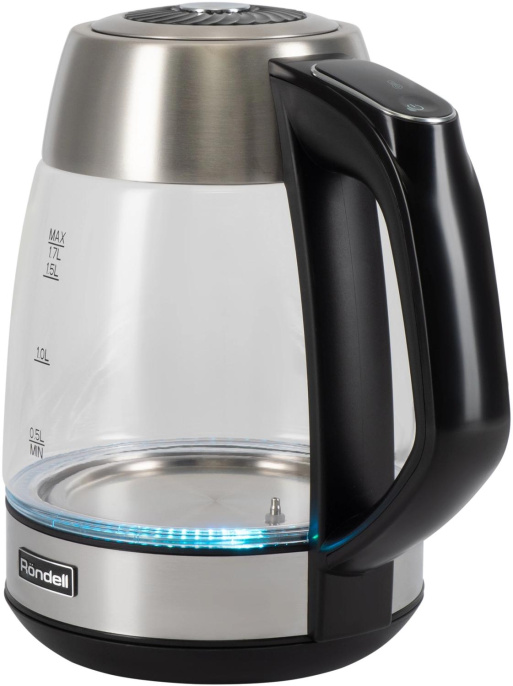 Чайник электрический Rondell RDE-1004, 1.7л, стекло/металл