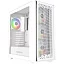 Powercase ByteFlow White, Tempered Glass, 4x 120mm ARGB fans, ARGB HUB, белый, ATX (CBFW-A4)