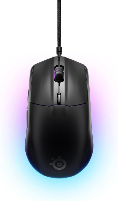 Мышь проводная SteelSeries Rival 3 Gen 2, игровая, оптическая, USB, 8500dpi, черный [62515]