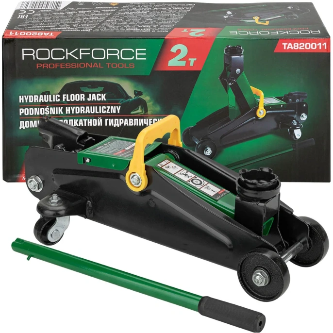 Домкрат Rockforce подкатной гидравлический 2т h min 135мм, h max 310мм RF-TA820011 48273