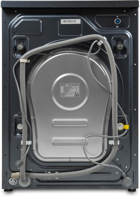 Стиральная машина KRAFT TCH-HDD8597SDB, с фронтальной загрузкой, 8кг, 1400об/мин, с паром, с сушкой, инверторная