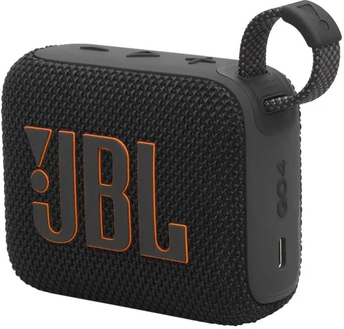 Колонка порт. JBL GO 4 черный/оранжевый 4.2W 1.0 BT 850mAh