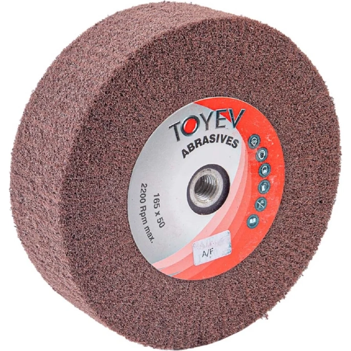 Валик нетканый шлифовальный SBM (165x50 мм; M14; A-F) Toyev 005006