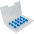 Органайзер HOEGERT TECHNIK 12, с регулируемыми перегородками 29x19,5x3,5 см HT7G022