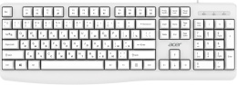 Клавиатура Acer OKW301, проводная, USB, мембранная, белый [zl.kbdcc.01b]