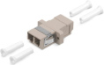 Cabeus DLC-DLC-MM Проходной соединитель LC-LC duplex, MM(для многомодового кабеля), корпус пластмассовый (SC Adapter Simplex dimension)