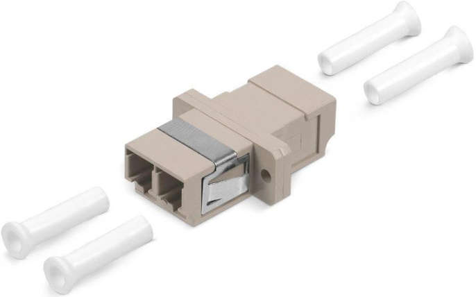 Cabeus DLC-DLC-MM Проходной соединитель LC-LC duplex, MM(для многомодового кабеля), корпус пластмассовый (SC Adapter Simplex dimension)