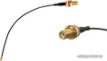 Кабель MikroTik ACSMAUFL solid Cu 0.13м черный outdoor U.fl (m)-SMA (f)