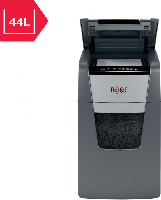 Уничтожитель бумаг Rexel Optimum AutoFeed 150M, с автоподачей, P-5, 2х15 мм, 150 лист. одновременно, 44л [2020150meu]