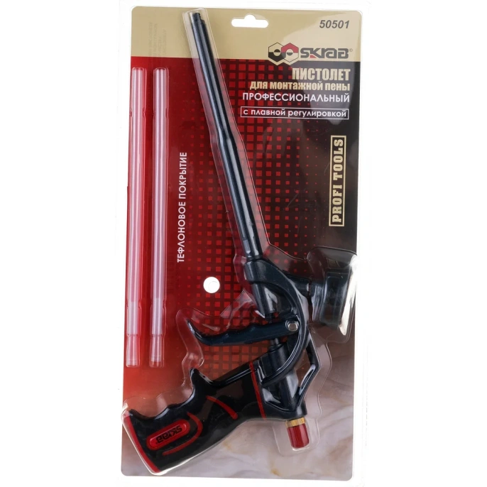 Пистолет для монтажной пены SKRAB ПРОФИ тефлон 50501