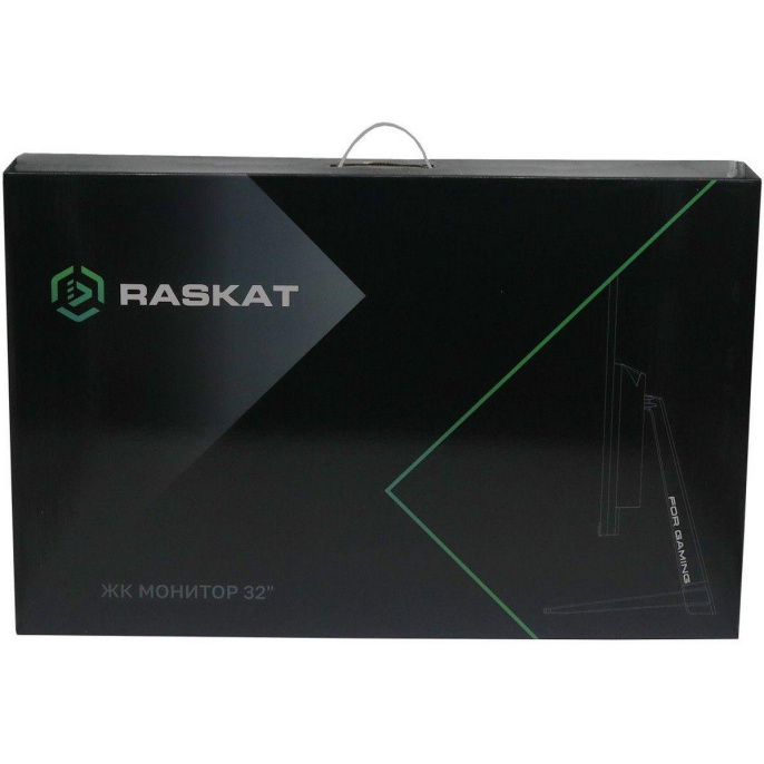 Монитор 31,5" Raskat I32Q16D 32" IPS, 2560x1440, HDMI+DP, 5ms, 178°/178°, 1000:1, 165Hz, Black