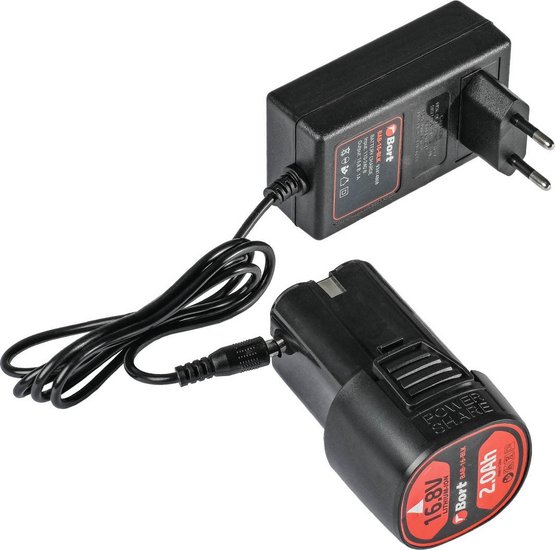 Дрель-шуруповерт Bort BAB-16-BLK, 2Ач, с двумя аккумуляторами [93414868]