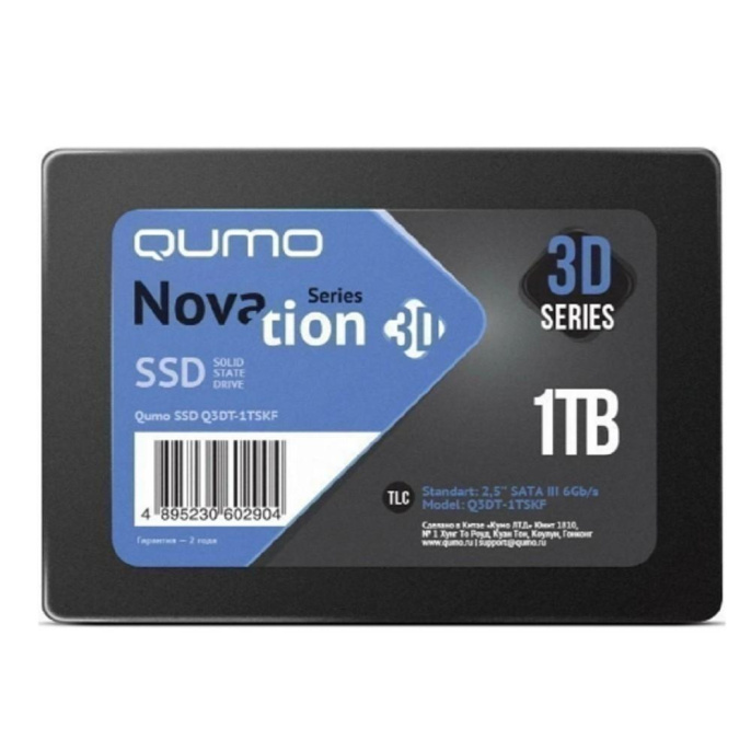 Накопитель SSD QUMO 1TB QM Novation Q3DT-1TSCY {SATA3.0}