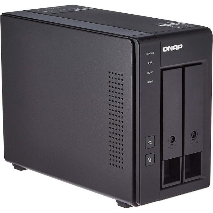 Полка расширения сетевого хранилища без дисков channel QNAP DAS TR-002 2-Bay 2.5/3.5 SATA Type-C USB 3.1 Gen 1 5 Gb/s Direct Attached Storage with Hardware RAID