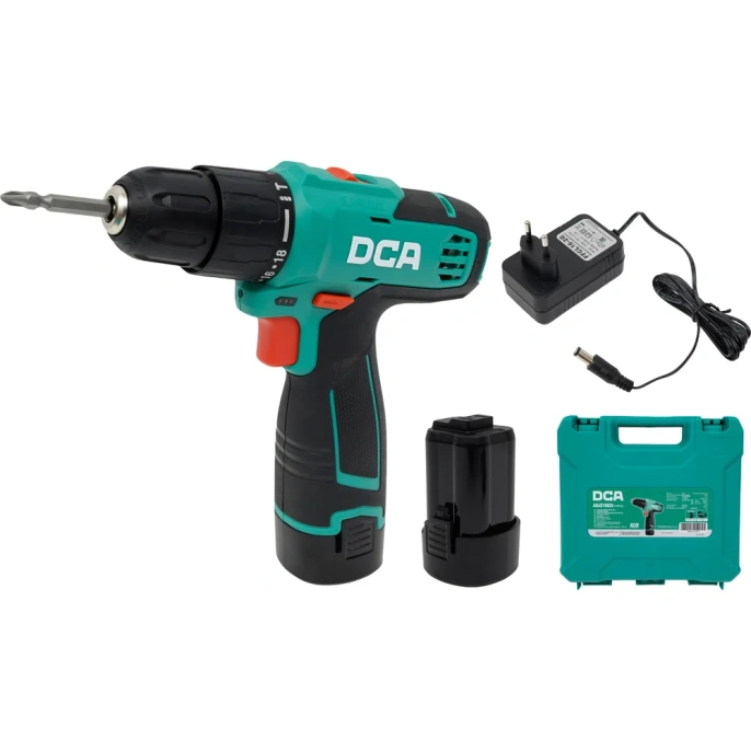 Аккумуляторная дрель-шуруповерт DCA 16 В, 2 АКБ 2 А*ч, в кейсе ADJZ1602i (TYPE E)