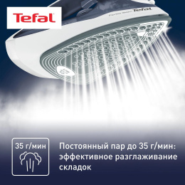 Утюг Tefal FV2837E0,  с паровым ударом,  2400Вт,  синий и белый