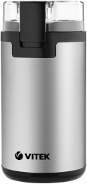 Кофемолка Vitek VT-8370 300Вт сист.помол.:ротац.нож вместим.:80гр стальной