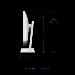 Монитор Benq GW2486TC 23.8'', 1920x1080, IPS, 100Hz, 1300:1, 250cd, 5ms, HDMI, DP, Speakers, Height adj 130, Pivot, Flicker-free;Low Blue Light, 3Y, White