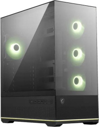 Корпус MSI MAG Pano M110R черный без БП mATX 8x120mm 2x140mm 1xUSB3.0 audio AirDuct bott PSU