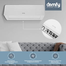 Сплит-система DOMFY DCW-AC-18-1 настенная, до 35м2, 18000 BTU, (комплект из 2-х коробок)