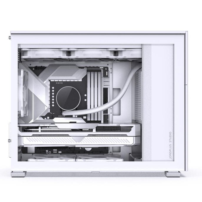 Корпус без блока питания Case JONSBO D31 MESH, Mini-Tower, TG, no fan, 1xUSB-A 3.2 + 1xUSB-C 3.2, mATX, mDTX, mITX White (D31 MESH White)