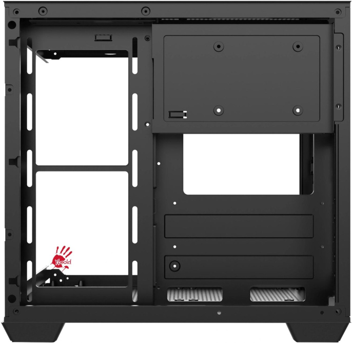 Корпус mATX BLOODY CC-121, Mini-Tower, без БП,  черный [cc-121-bk]