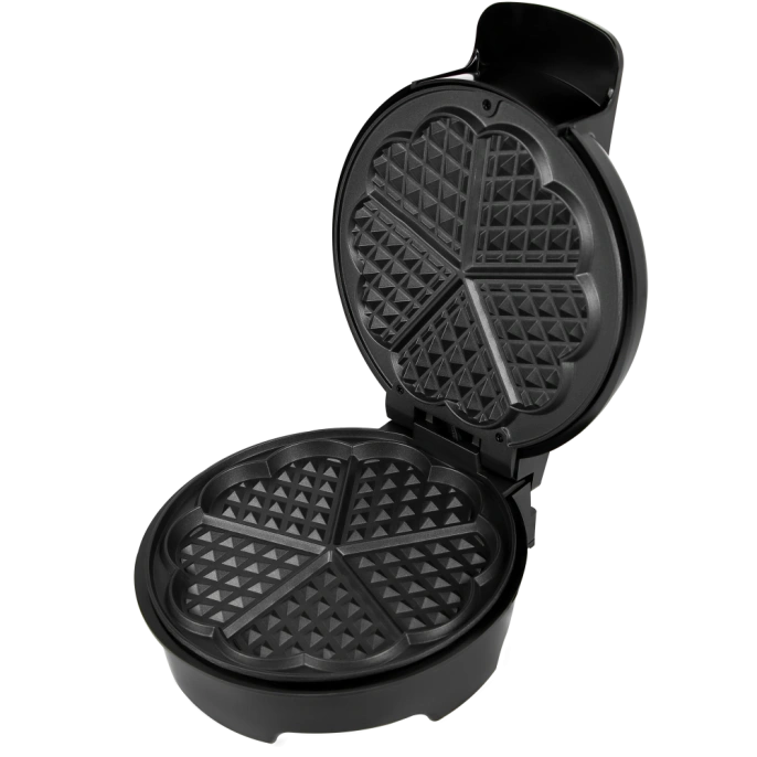 Электрическая вафельница RAGEX R703-000, сердечки, 1000Вт, цвет: черная