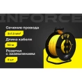 Силовой удлинитель на катушке Inforce 4 гнезда, с/з ПВС 3х1,5 16A 50м IP44 GRANITE ZG 09-15-06