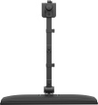 Кронштейн для мониторов Cactus CS-VM-D49-BK, до 49", до 20кг, настольный, поворот и наклон, черный