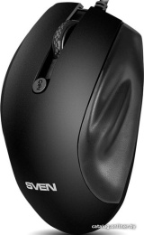 Мышь Sven RX-113 Black USB SV-018733 ноутбучная мышь для ПК, проводная USB, сенсор оптический 2000 dpi, 6 кнопок, колесо с нажатием, цвет черный