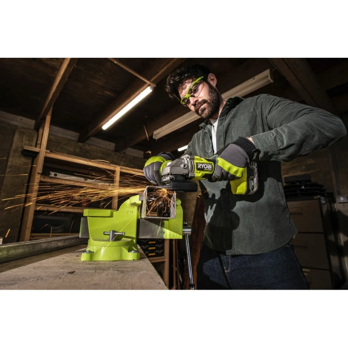 Бесщеточная углошлифмашина Ryobi ONE+ RAG18X-0 5133005011